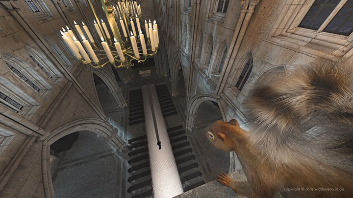Best seat in the cathedral? 😂🐿️